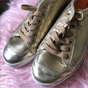 Feiyue gold sneakers